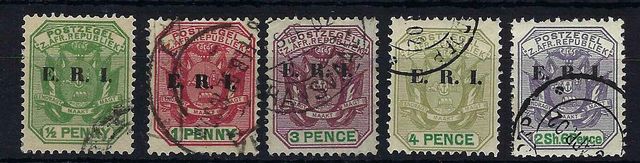 Image of South African States ~ Transvaal SG 238/42 FU British Commonwealth Stamp